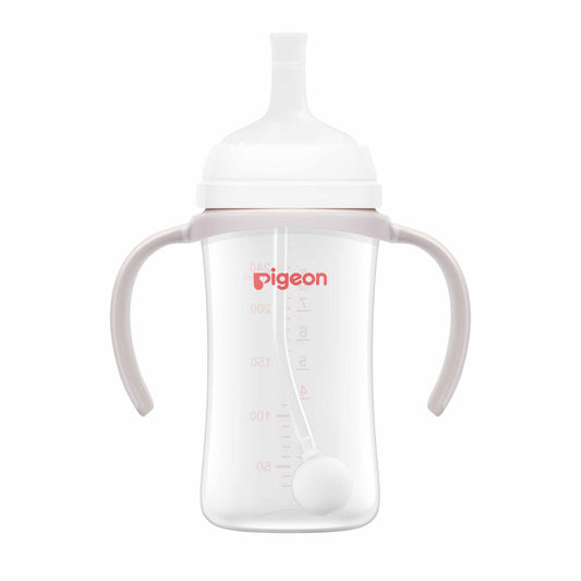 Pigeon SofTouch™ BPP Step Up Straw Bottle Set 240ml Logo