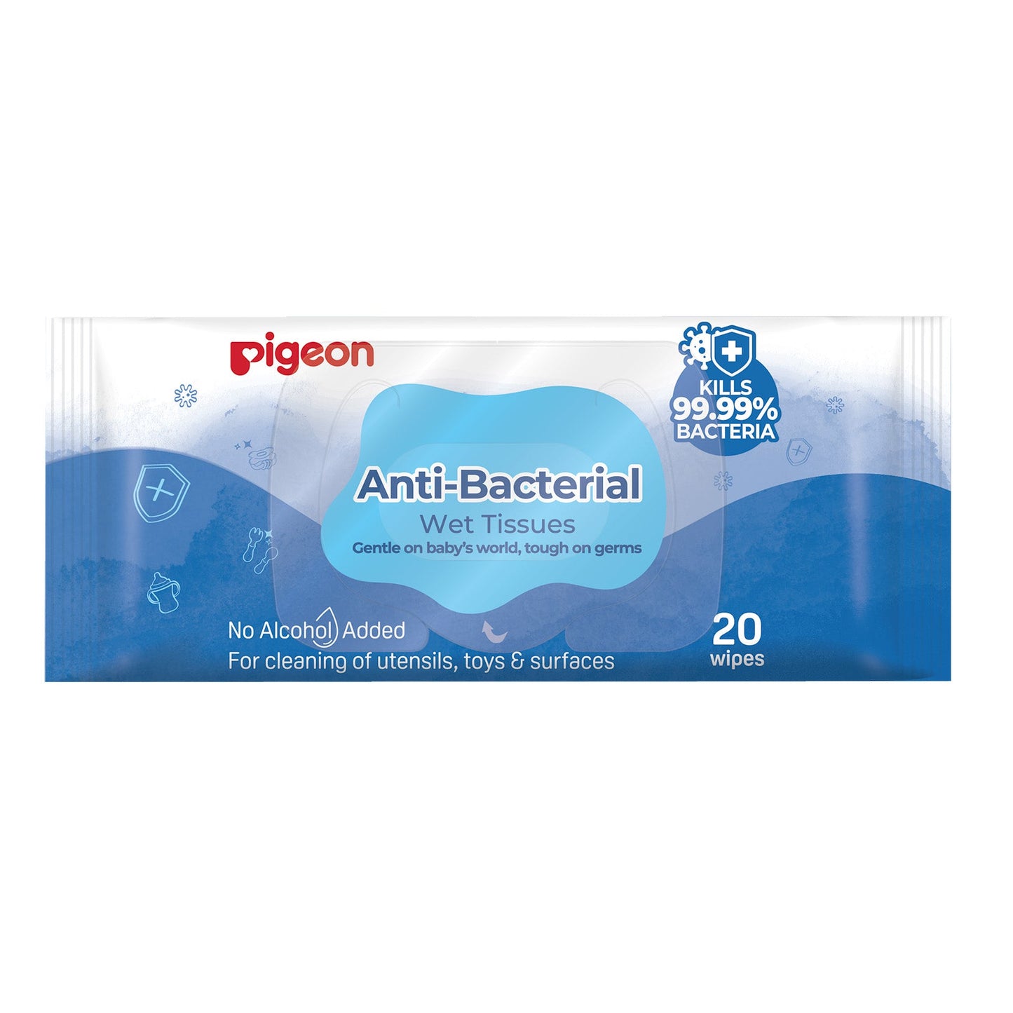 Pigeon Anti-bacterial wet wipes 20pcs Refill