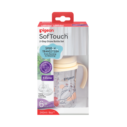 Pigeon SofTouch™ BPP 2-Step Straw Bottle Set T-ester 240ml