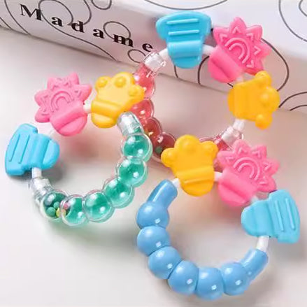 Silicone Teether & Baby Rattle Toy