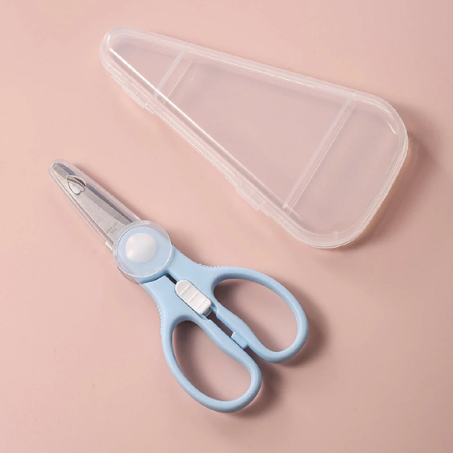 Stainless Steel Baby Food Scissors (Blue)