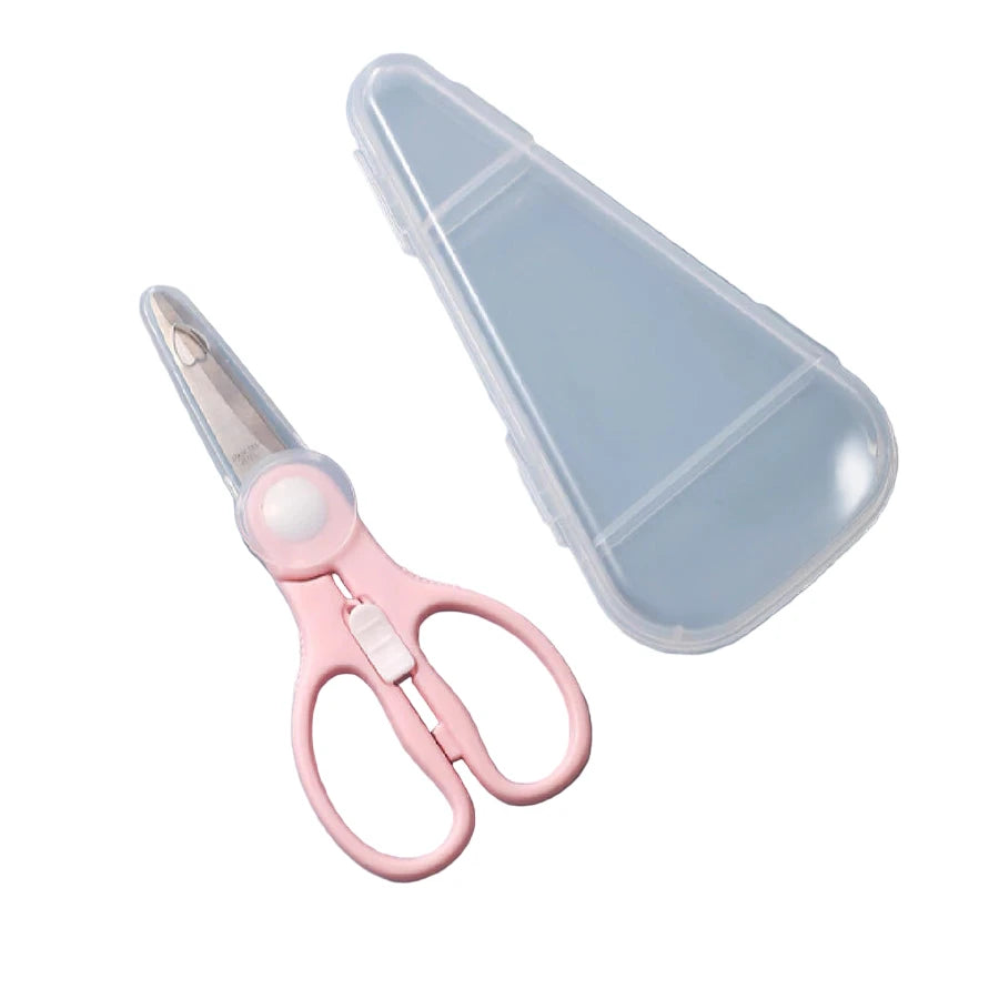 Stainless Steel Baby Food Scissors (Pink)