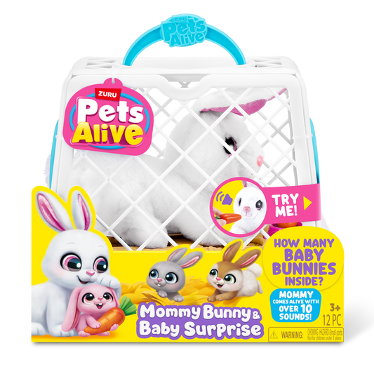 ZURU Pets Alive Mommy Bunny & Baby Surprise