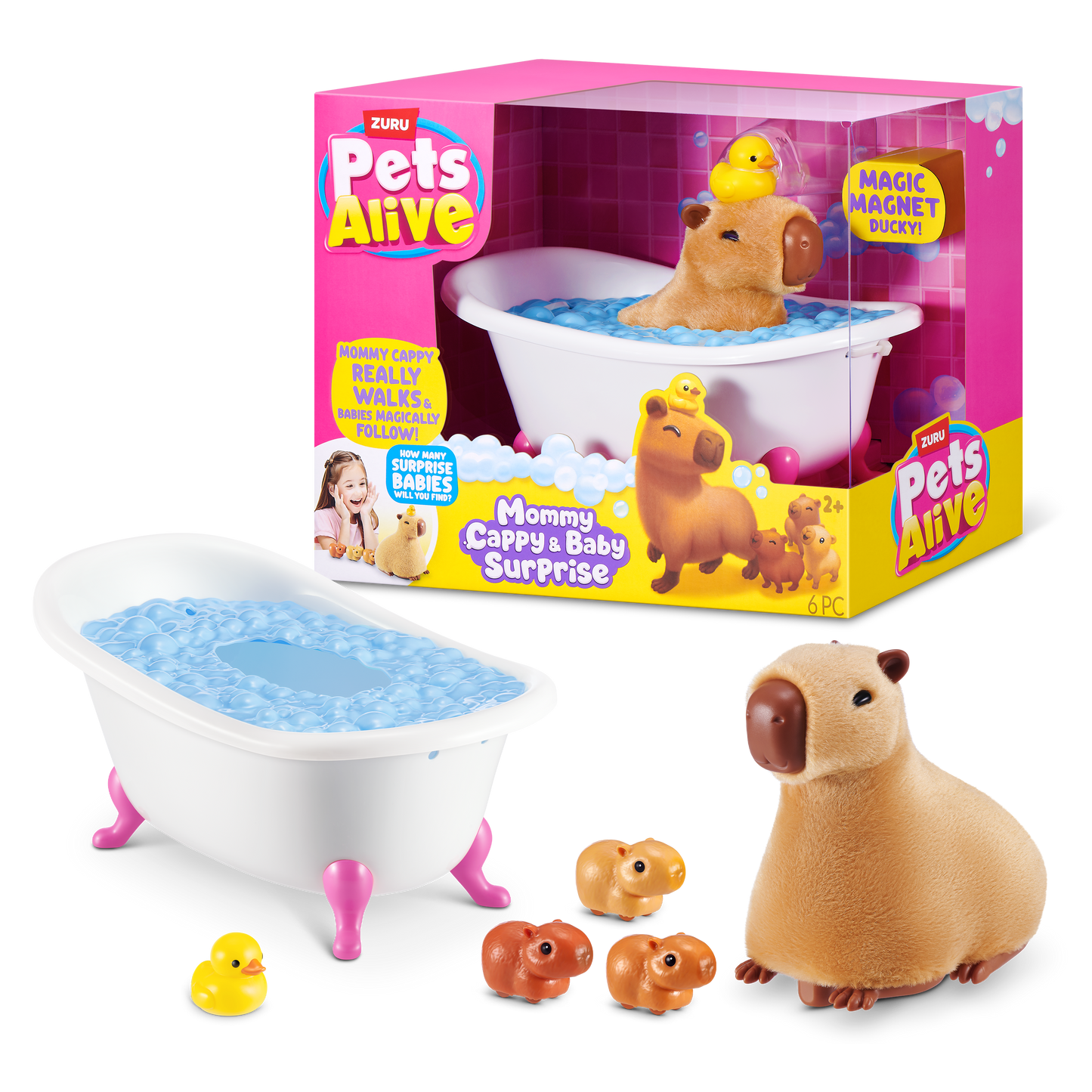 Pets Alive Mommy Capybara and Baby Surprise by ZURU