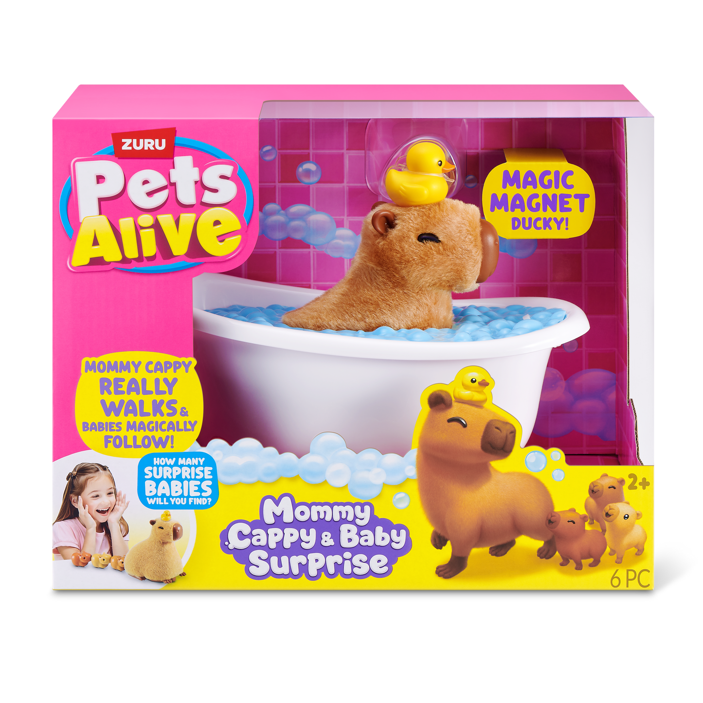 Pets Alive Mommy Capybara and Baby Surprise by ZURU