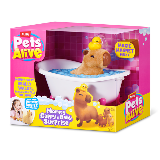ZURU Pets Alive Mommy Capybara and Baby Surprise