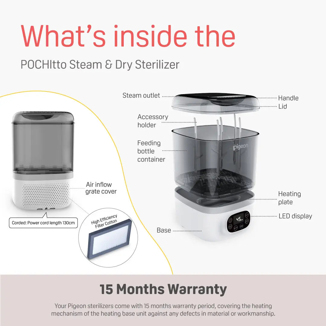 Pigeon POCHItto Steam & Dry Sterilizer