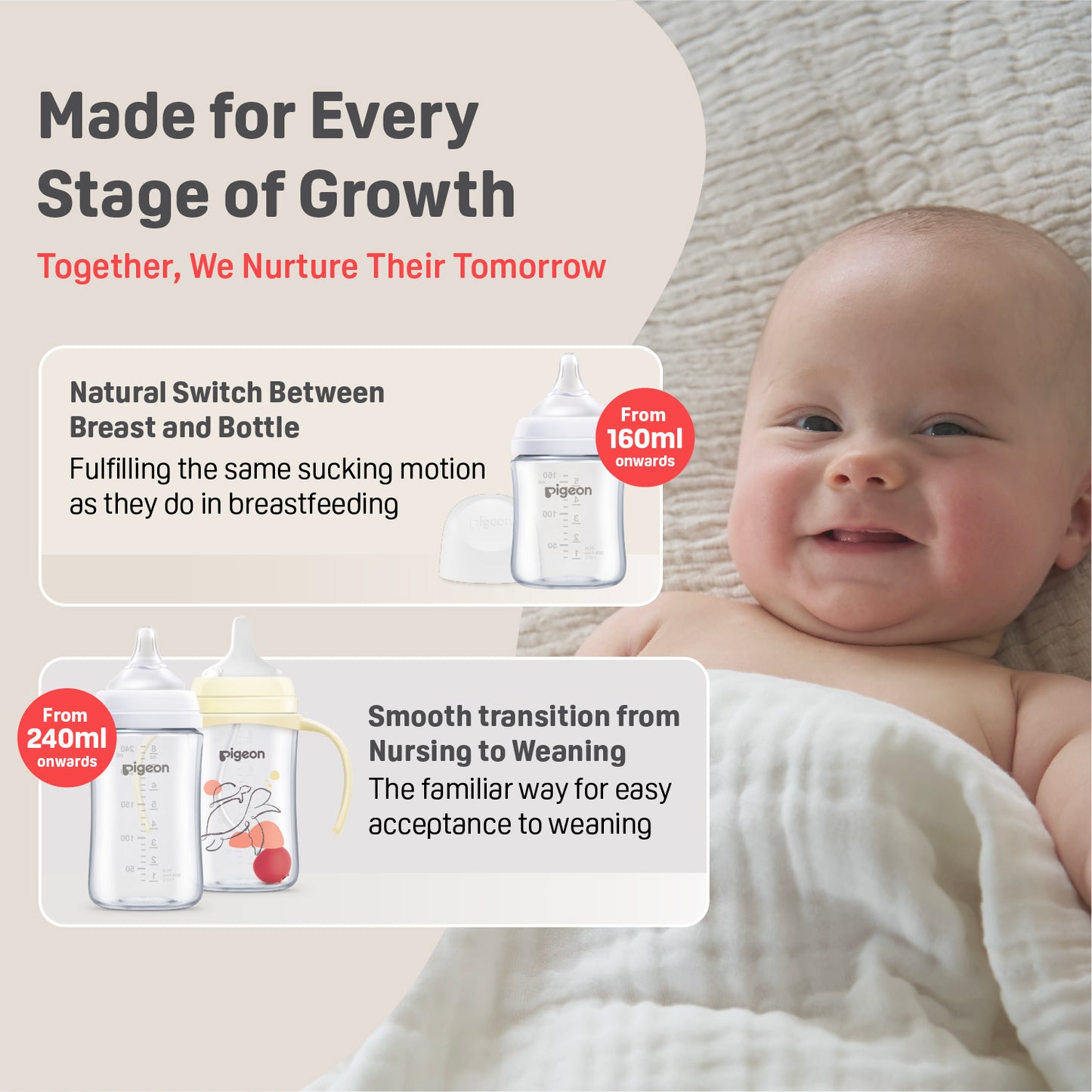 SofTouch™ BPP 2-Step Straw Bottle Set T-ester 240ml
