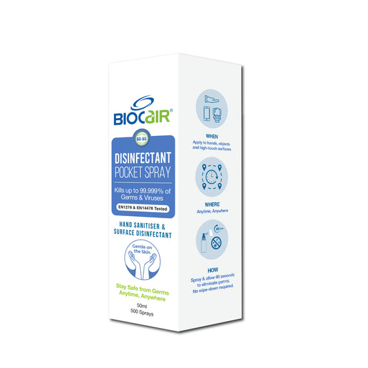 BioCair Disinfectant Pocket Spray, 50ml