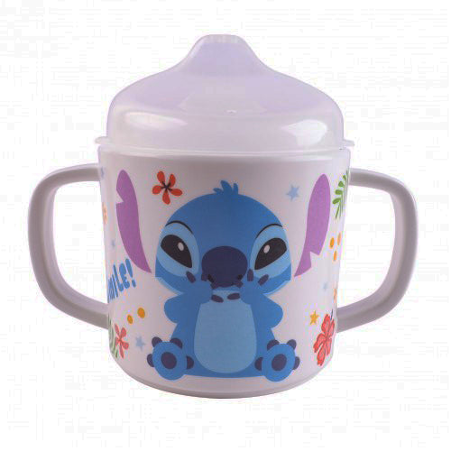 Disney Genuine Toddler Melamine Tableware Mealtime Spout Cup - Stitch
