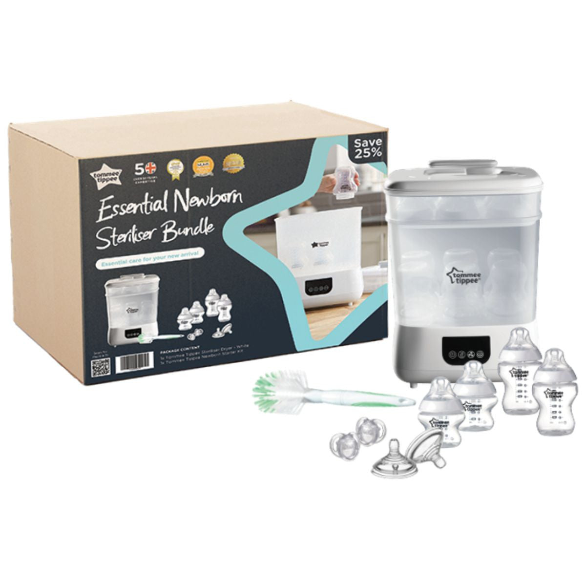 Tommee Tippee Essential Newborn Steriliser Bundle