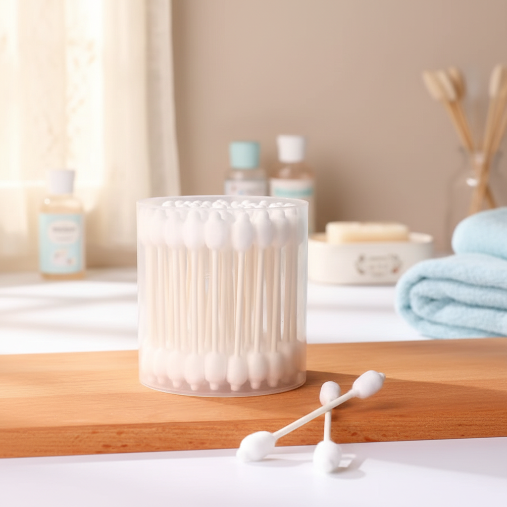 56Pcs Safety Cotton Swab W Large Tips