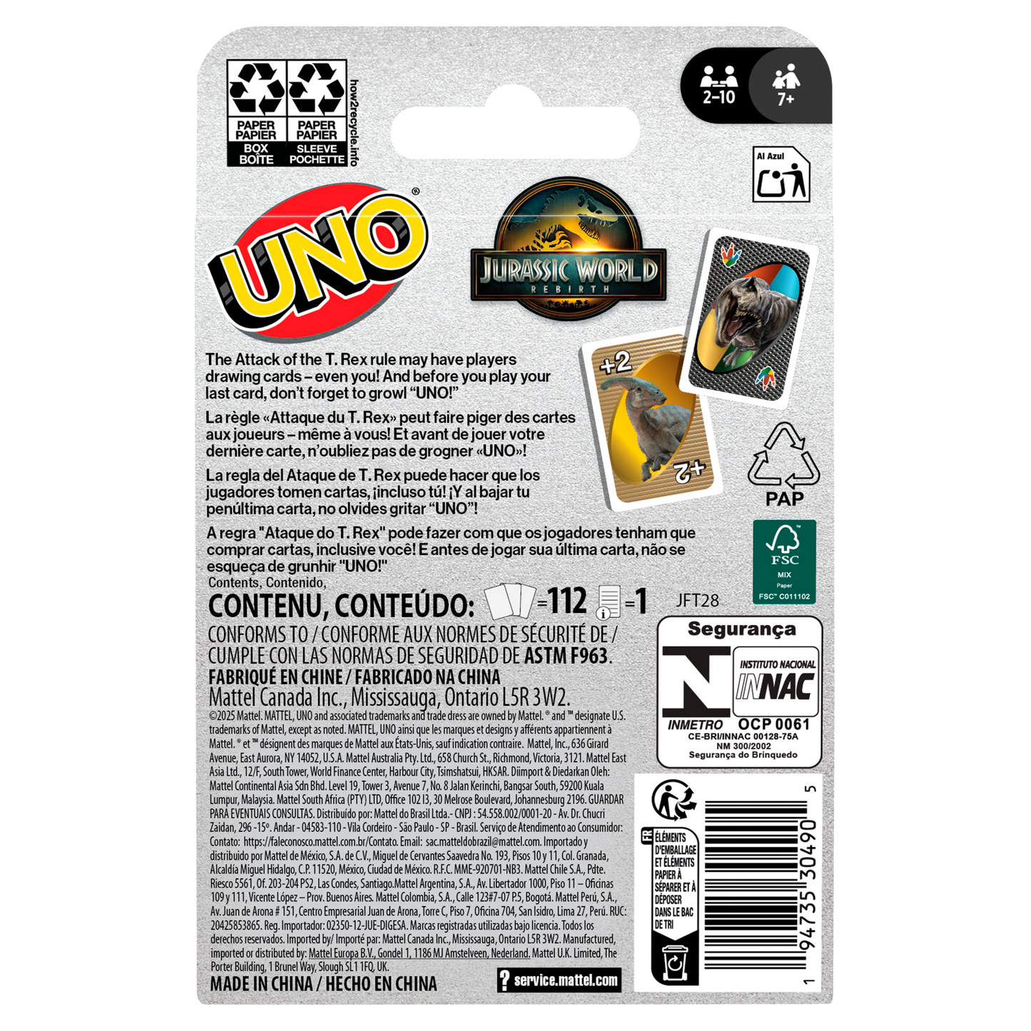 UNO Jurassic World 4