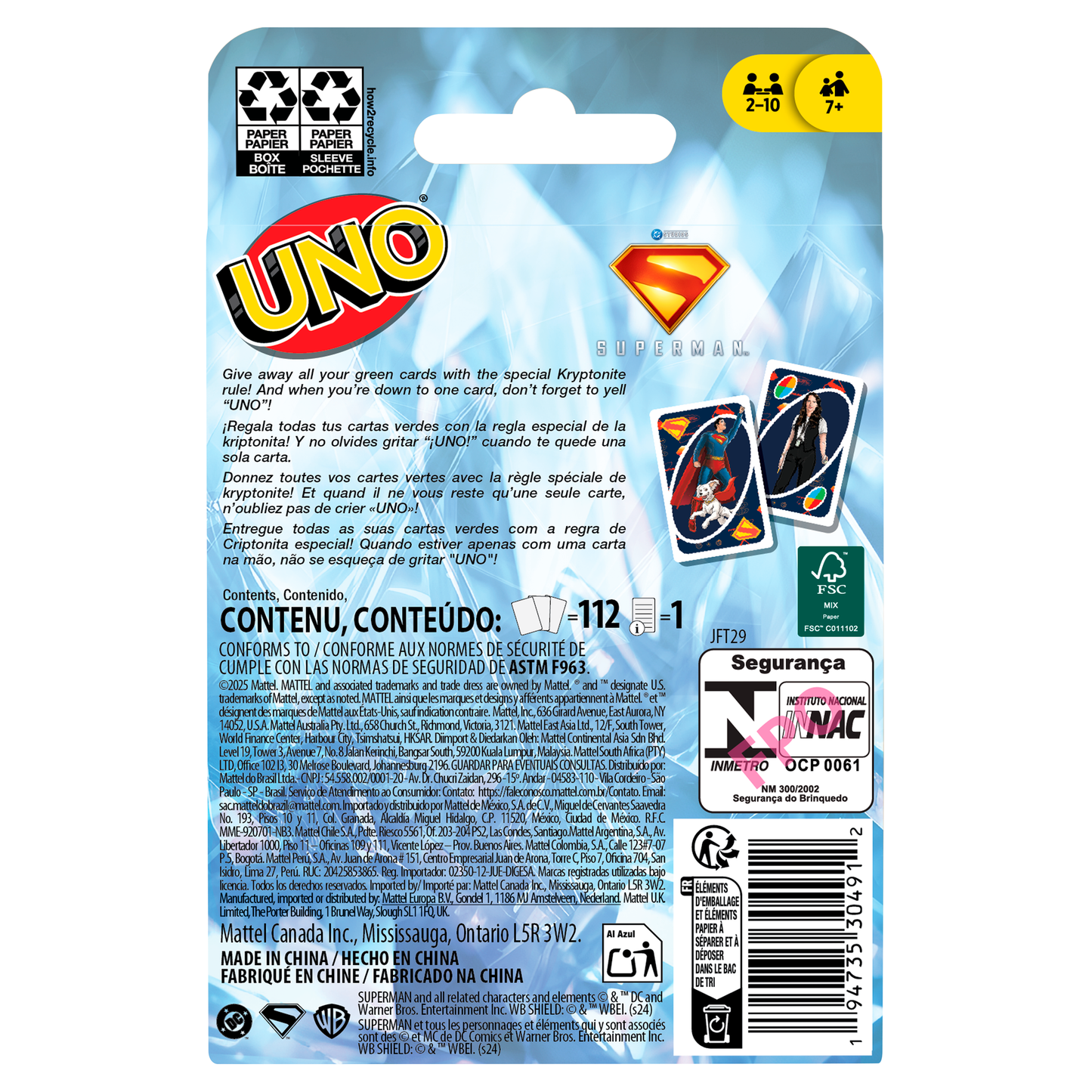 UNO Superman Movie
