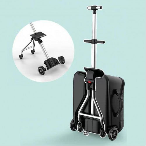 Baby Travel Stroller/Ride On Cabin Size Expandable Luggage - Black