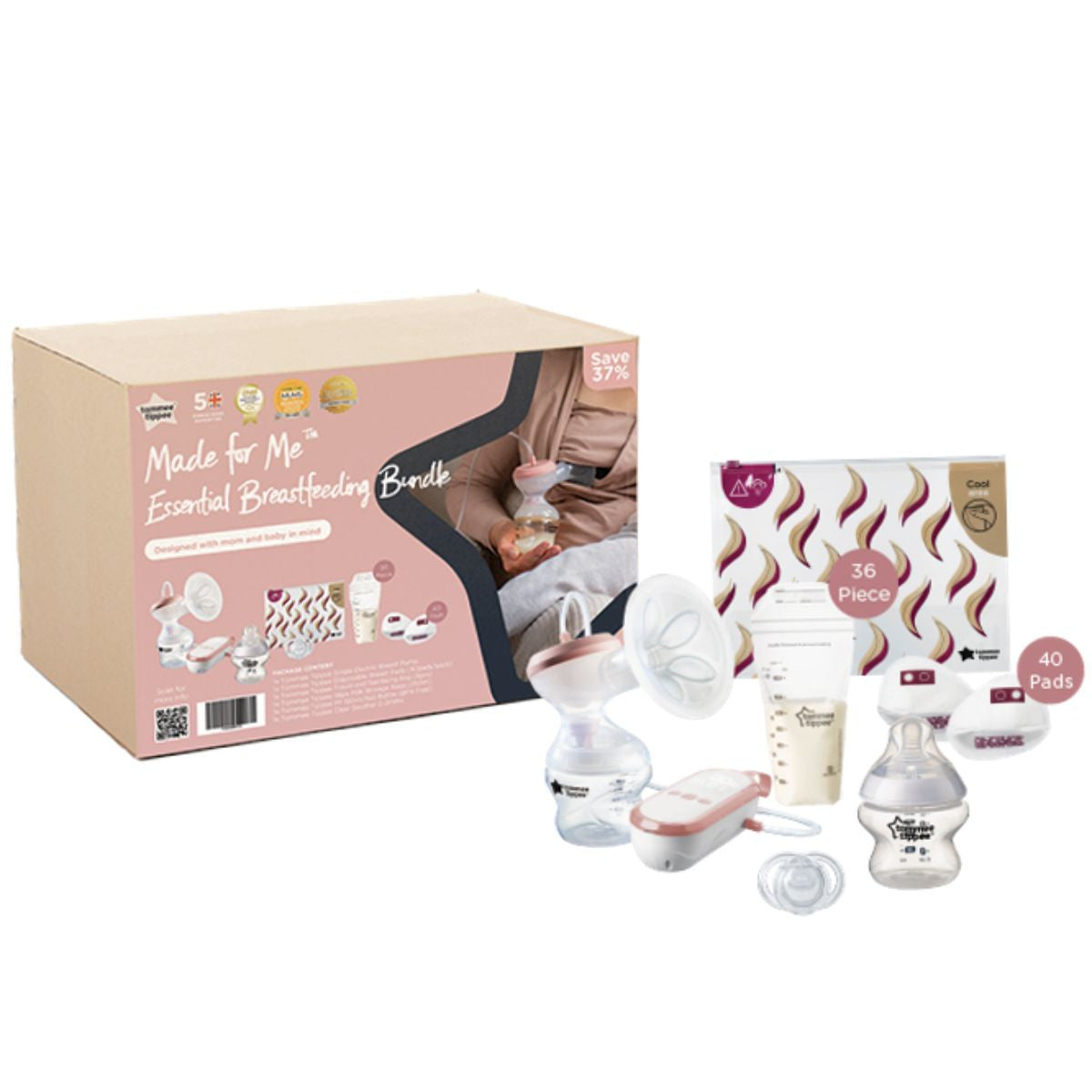 Tommee Tippee Made For Me Essential Breastfeeding Bundle