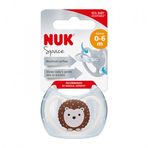 NUK Space Silicone Soother Pacifier 1pc/box (0-6mth)