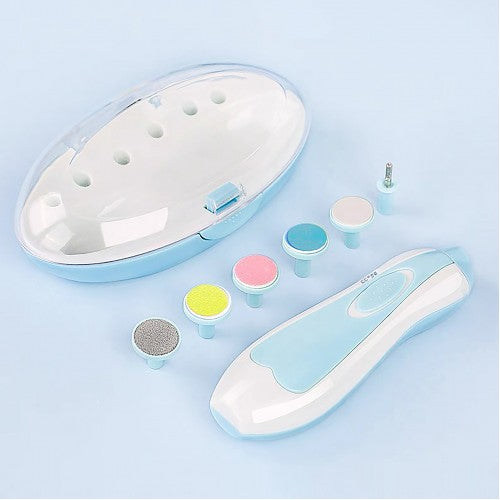 6 in 1 Baby & Kids Electric Nail Trimmer / Polisher Manicure Set