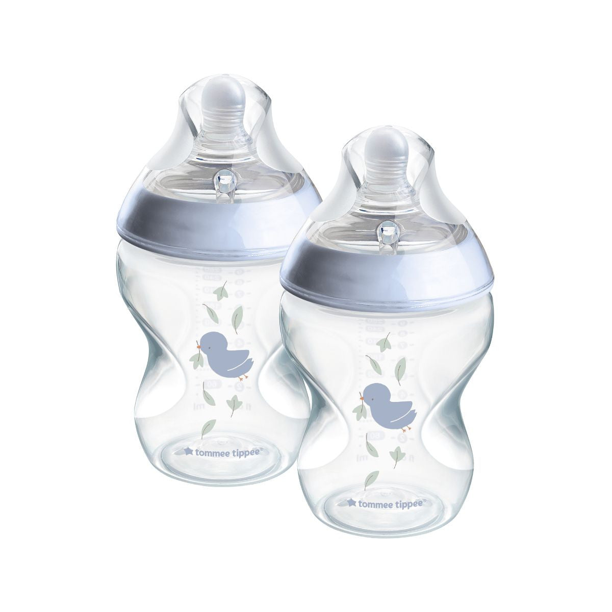 Tommee Tippee Natural Start Decor PP Bottle with M Teat 260ml (2 Pack) - Assorted Colours