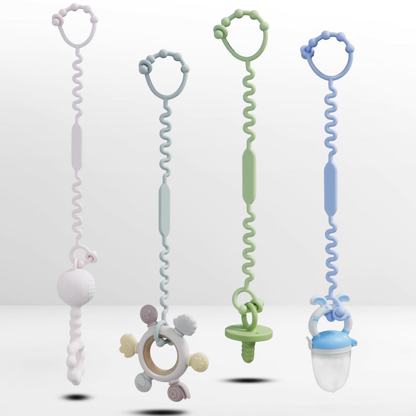 2 Pcs Silicone Toy Strap
