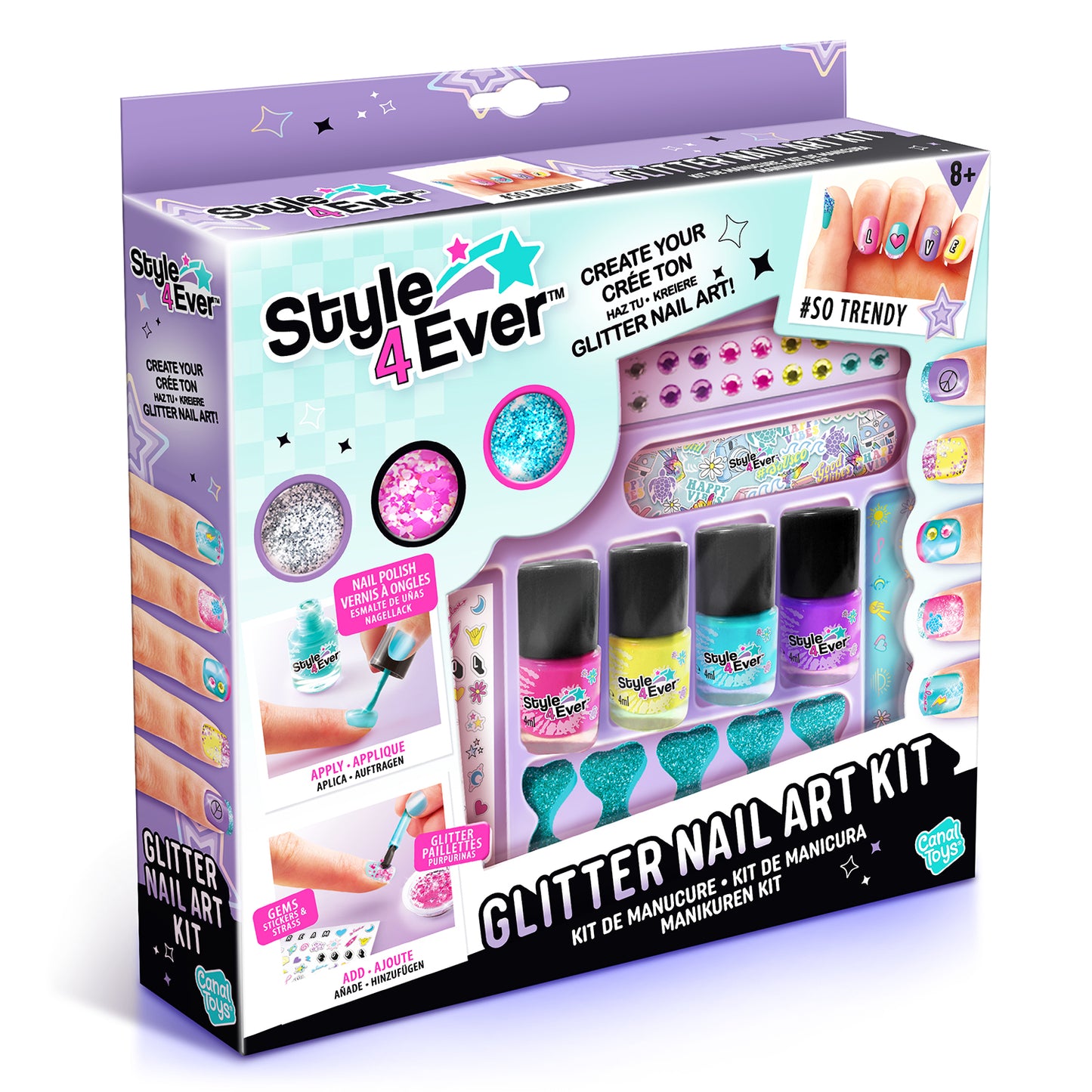 Style 4 Ever Glitter Nail Art Kit (Available 30 July)