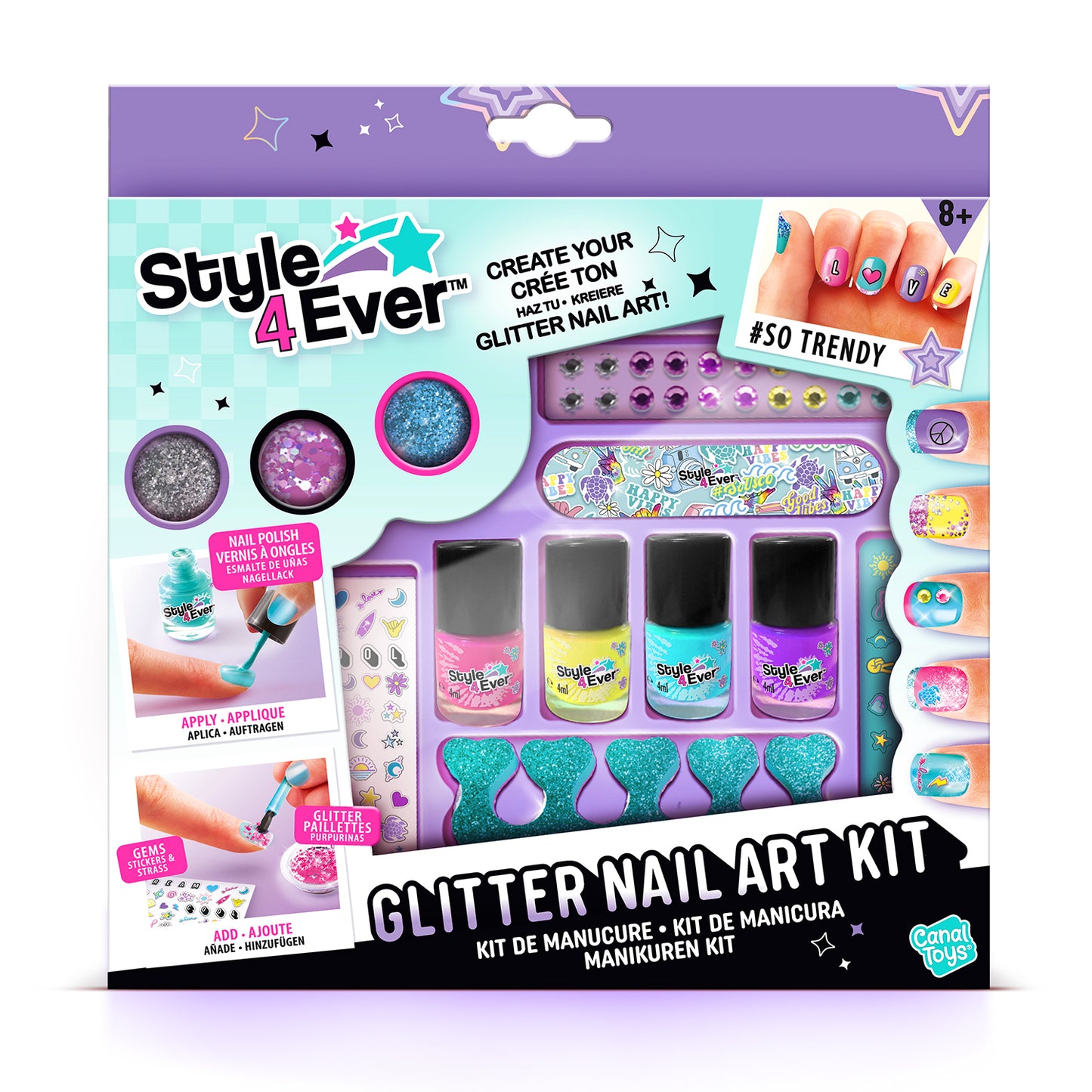 Style 4 Ever Glitter Nail Art Kit (Available 30 July)