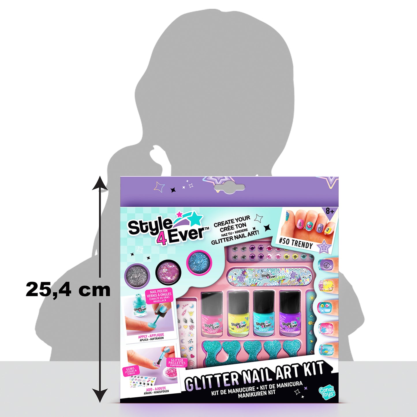 Style 4 Ever Glitter Nail Art Kit (Available 30 July)