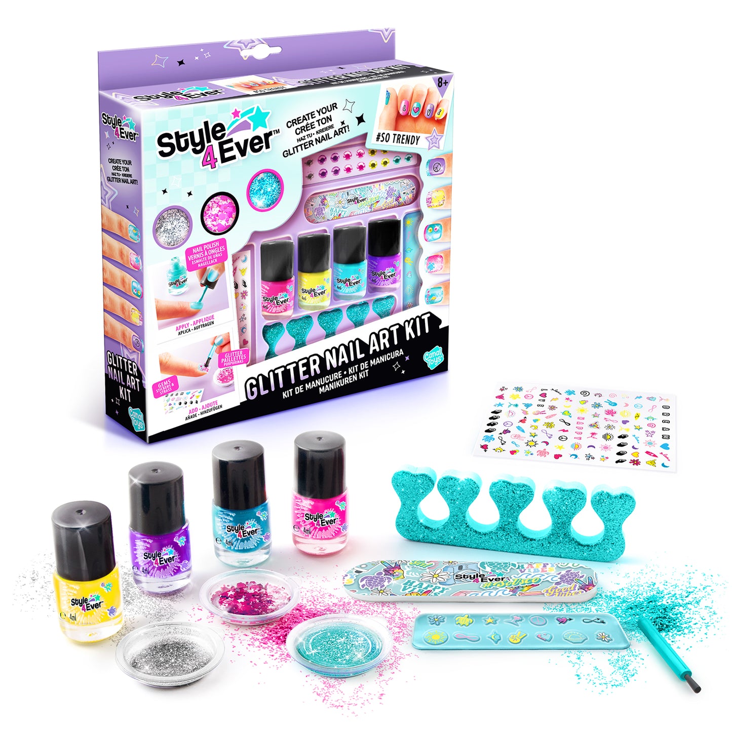 Style 4 Ever Glitter Nail Art Kit (Available 30 July)