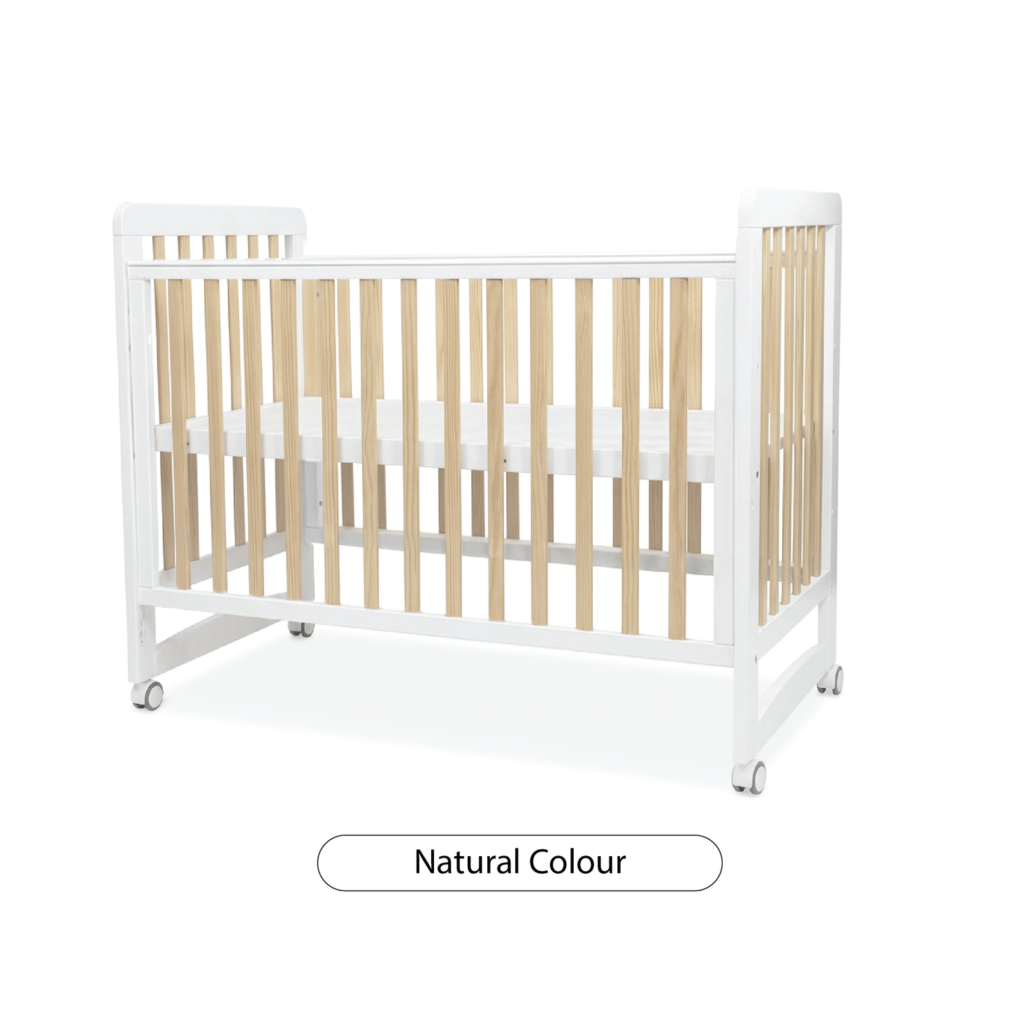 Palette Box Dreamer Plus 10-in-1 Convertible Baby Cot (with Rocking Function), Natural