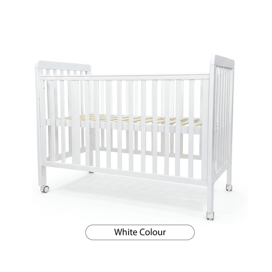 Palette Box  Dreamer 7-in-1 Convertible Baby Cot,  White