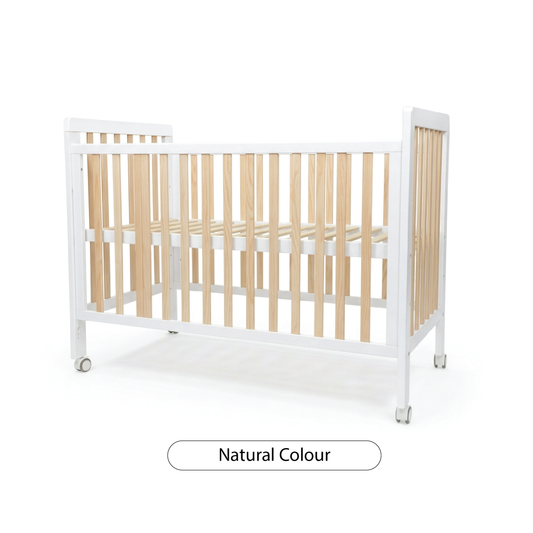 Palette Box  Dreamer 7-in-1 Convertible Baby Cot,  Natural
