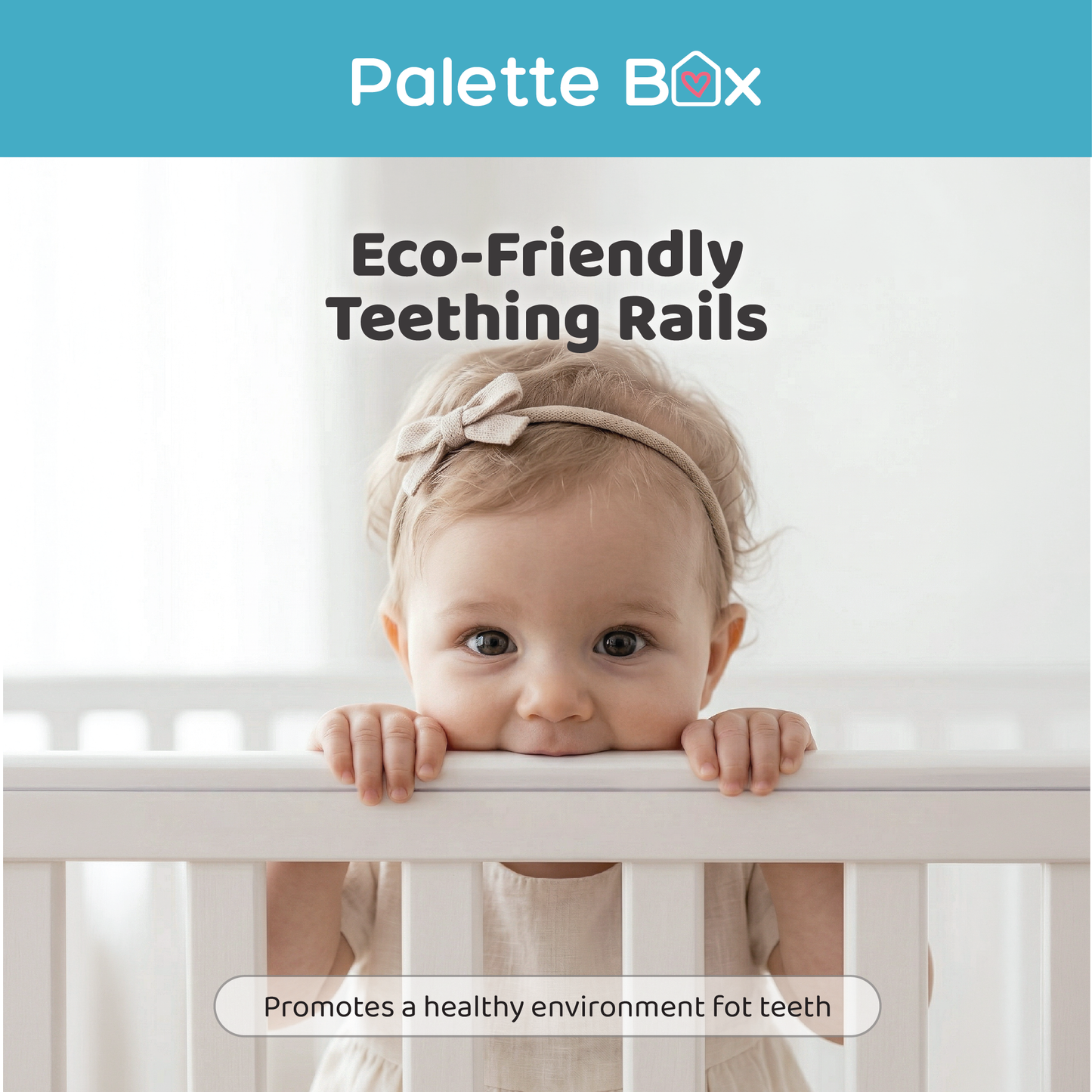 Palette Box Dreamer 7-in-1 Convertible Baby Cot only , White