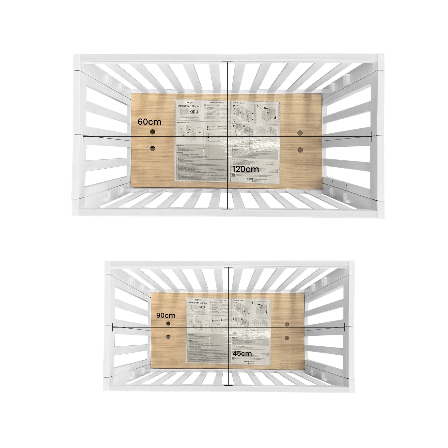 Oru Foldable Wooden Crib, 120*60cm