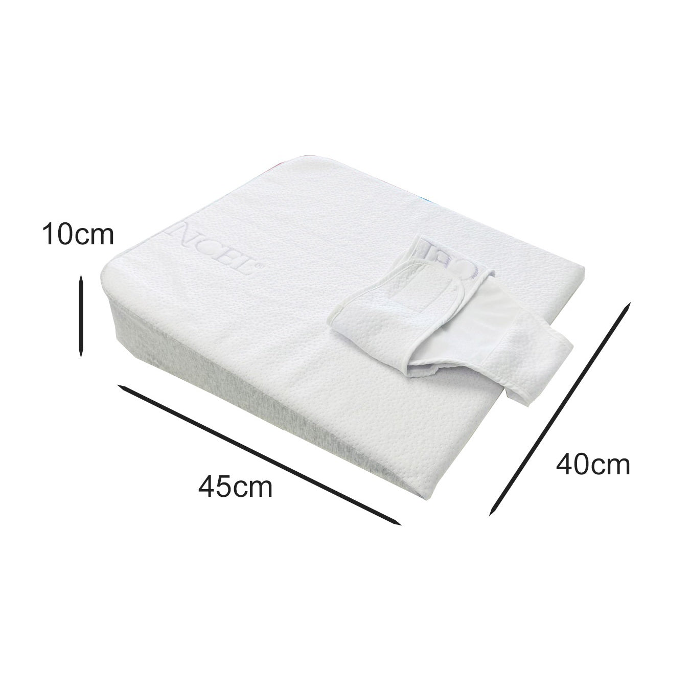 Be.Joy Memory Foam Wedge Support with Adjustable Belly Wrap