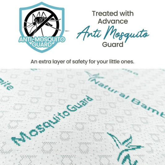 BeJoy Anti Mosquito Guard Baby HD Foam Mattress With Bamboo Cover 28” x 41” x 3”