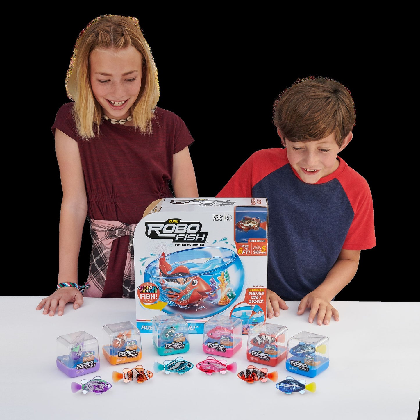 Robo Fish robotic swimming pets Fish Tank Playset by Zuru