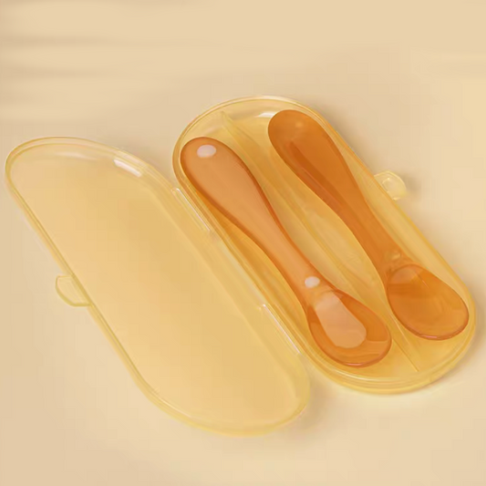 2 Stage Silicone Spoons With Box