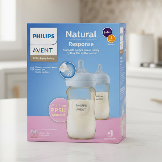 Philips Avent Natural Response PPSU Baby Bottle  Twin Pack 260ml x 2