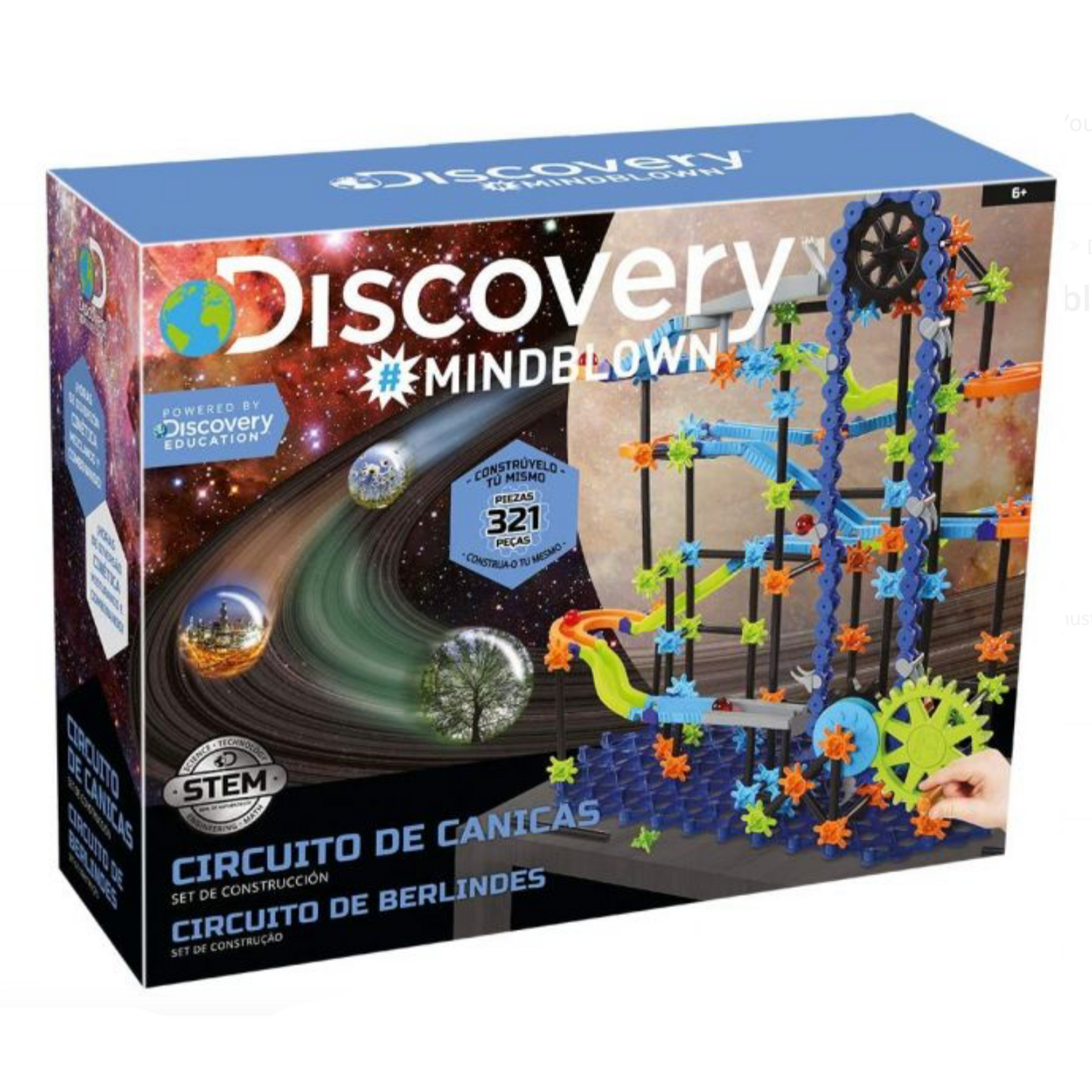 Discovery Mindblown - Marble Run 321-Piece Construction Set - Camtec Kids  Specialist