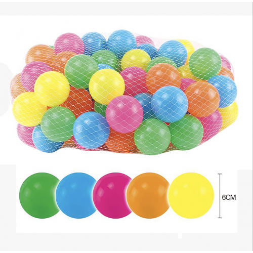 100pcs Ball for Playhouse / Ball Pit / Play Tent / Bounce House - Bright Colour