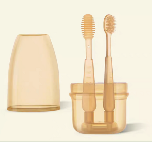 Silicone Tongue Brush & Toothbrush Set