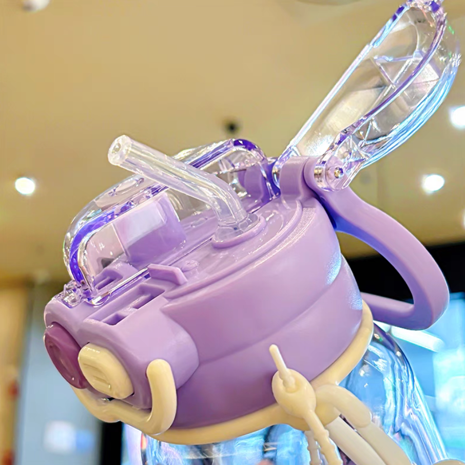 Kuromi 2 Way Water Bottle With Strap