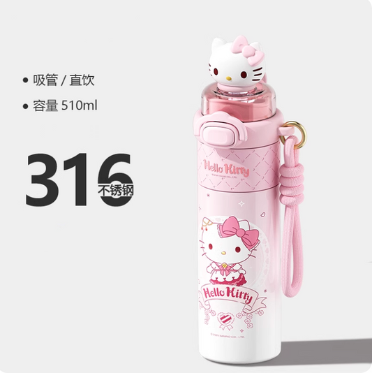 HELLO KITTY Stainless Steel 510ml Water Bottle
