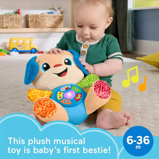 Fisher-Price Laugh & Learn Smart Stages Puppy Plush Baby Musical Learning Toy