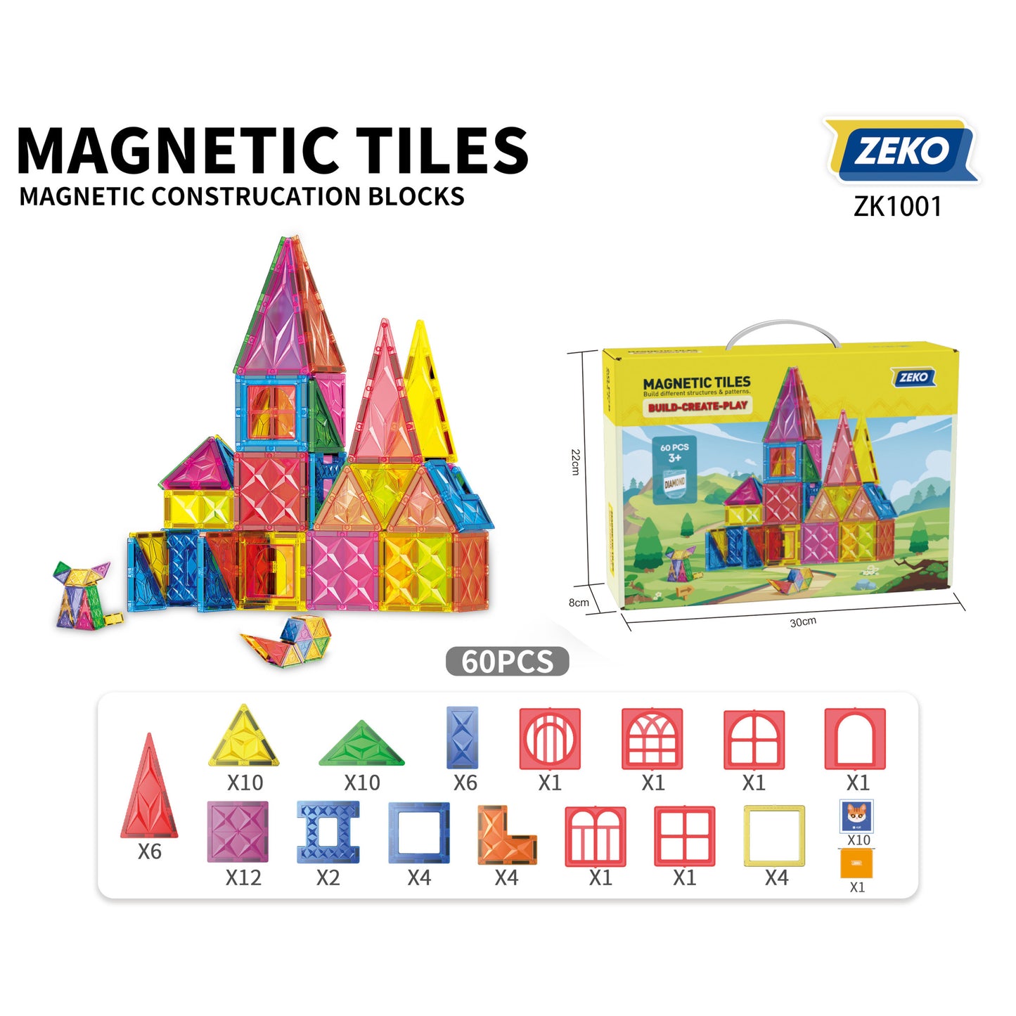 *Magnetic Tiles Build-Create-Play