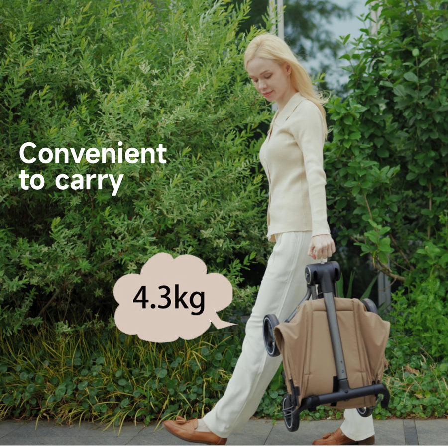 QPlay AIRO Cabin-sized Lightweight Baby Stroller (Black)