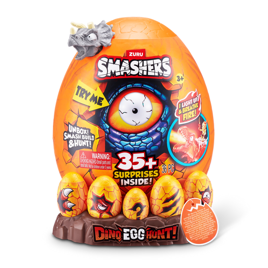 ZURU Smashers Dino Egg Hunt – 35+ Surprise Mystery Dinosaur (Blind Pack)