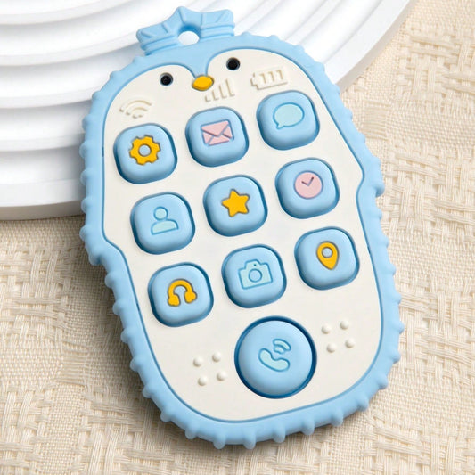 Penguin Mobile Phone Teether (Blue)