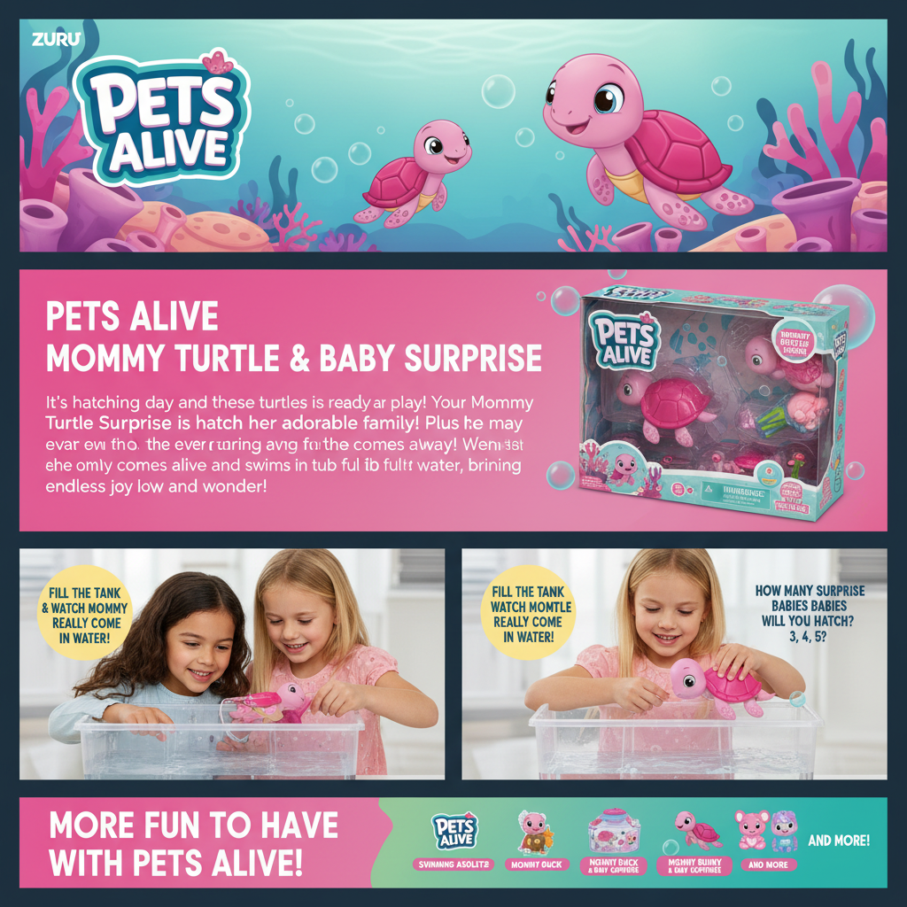 Pets Alive Mommy Turtle Surprise by ZURU