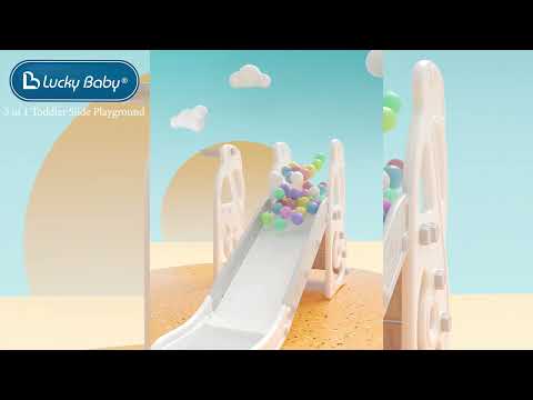 Smart System Safety 3 in 1 Toddler Slide/Swing Playground - Grey (Indoor/Outdoor)